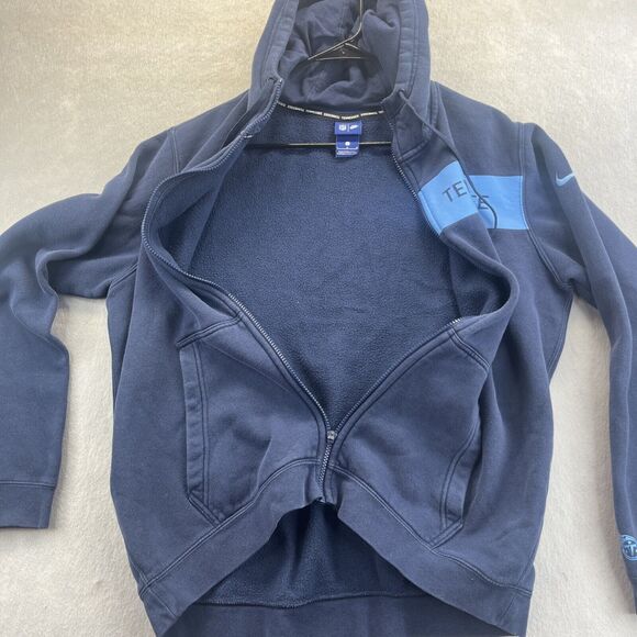 Tennessee Titans NFL Nike Jacket Zip Up Hoodie Size L Navy - Picture 5 of 11